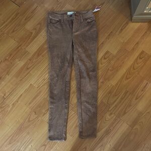 We The Free Brown Straight Leg Pants